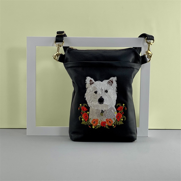 Custom Pet Portrait Crossbody Bag